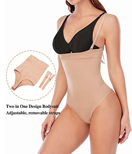 SHAPERX High Waisted Body Shaper Short Invisible Shapewear for Women- Tummy Control Butt Lifter.
