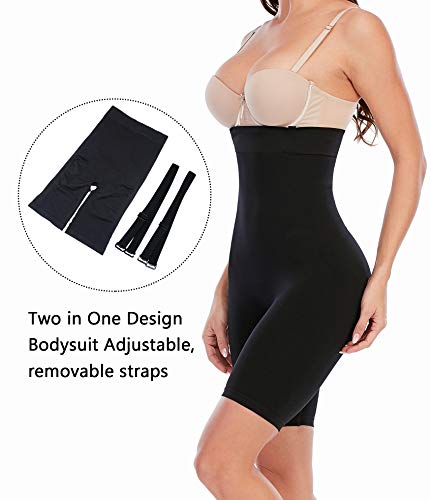 SHAPERX High Waisted Body Shaper Short Invisible Shapewear for Women- Tummy Control Butt Lifter.