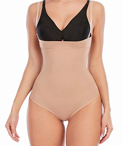 SHAPERX High Waisted Body Shaper Short Invisible Shapewear for Women- Tummy Control Butt Lifter.