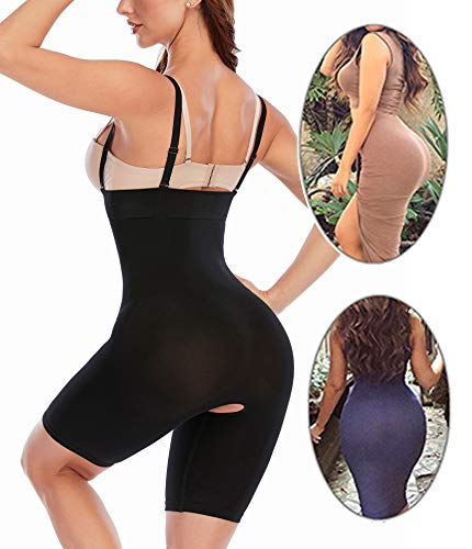 SHAPERX High Waisted Body Shaper Short Invisible Shapewear for Women- Tummy Control Butt Lifter.