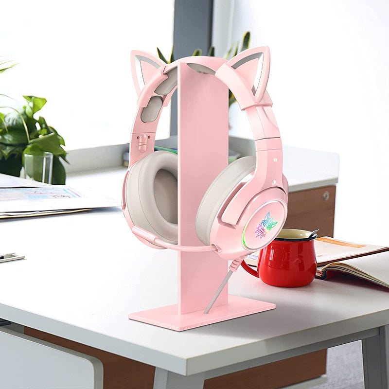 New products ONIKUMA headset desktop stand computer gaming headset Bluetooth headset display stand.