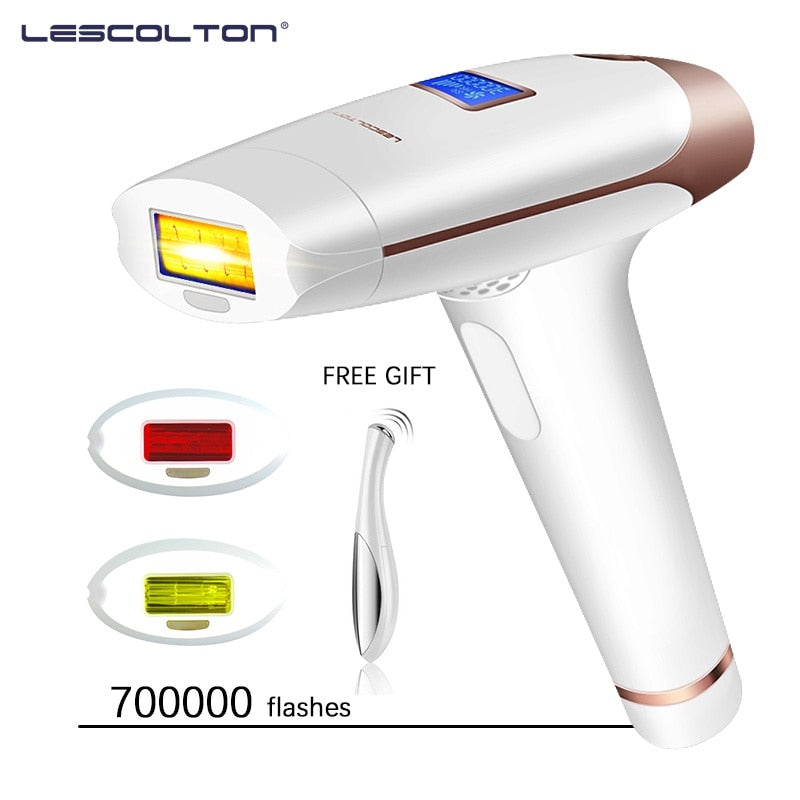 Lescolton 3in1 700000 Pulsed IPL Laser Hair Removal Device Permanent Hair Removal IPL Laser Epilator Armpit Hair Removal Machine.