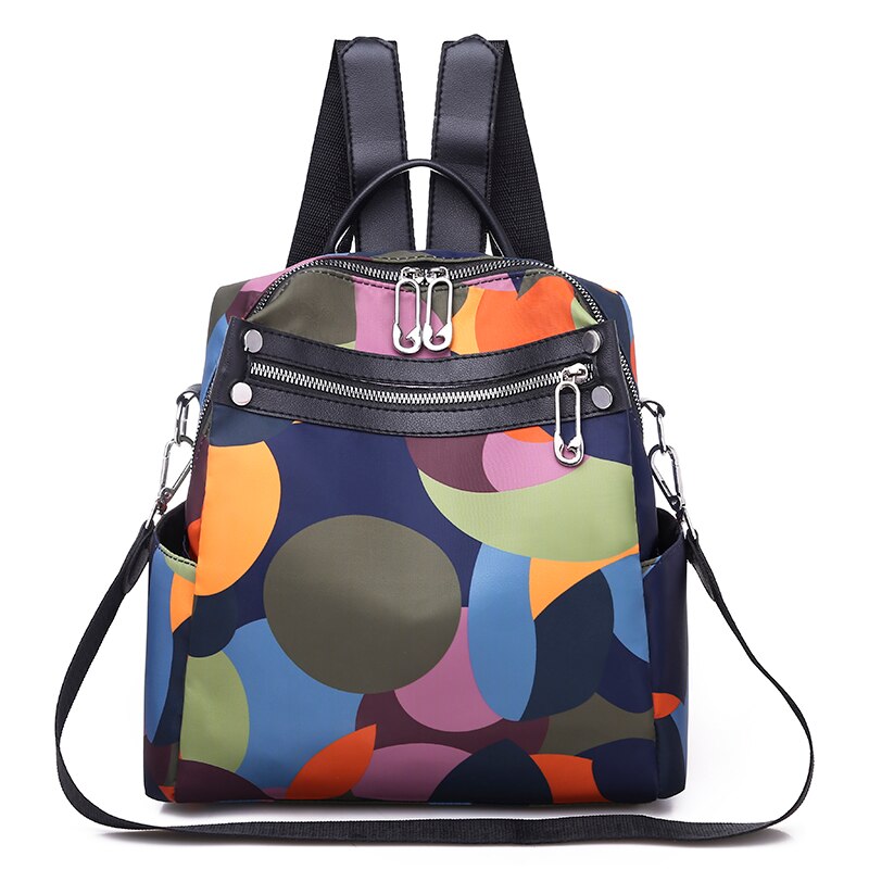 Fashion Anti-theft Backpack Women Oxford Shoulder Bag Large Capacity Female Travel Backpack Light School Bag for Teenage Girls