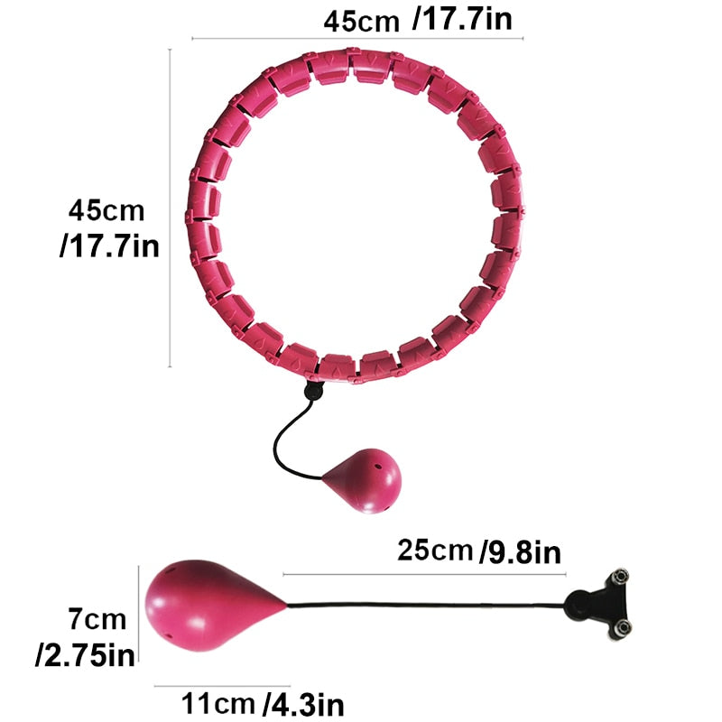 Adjustable Sport Hoops Waist Circle Fitness Smart Hoola Hoop Weight Loss Massage Hoops Thin Waist Aros Fitness Hoop