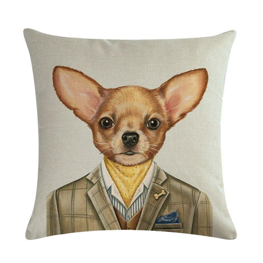 Creative Blowing Bubble Dress Dog Mrs Pillowcase Meng Pet Cat Miss Printing Bed Cushion Cover Animal Home Decoration Pillow Case