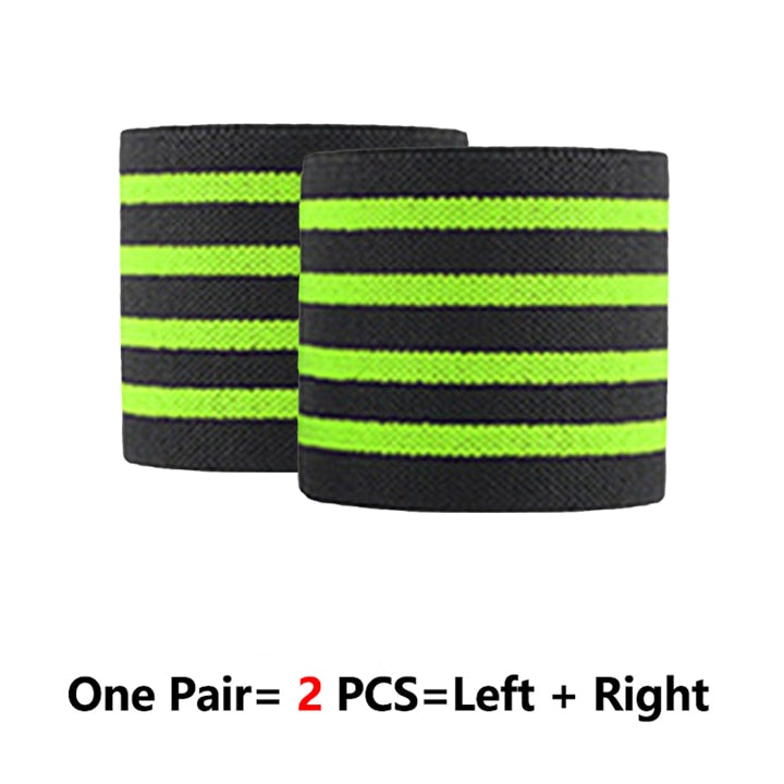 ROEGADYN Professional Weightlifting 2m Elastic Knee Wrap Fitness Knee Support Brace Heavy Weight Squat Training Knee Brace