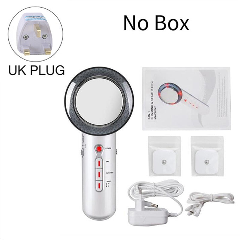 Infrared Ultrasonic EMS Body Slimming Massager Weight Loss Fat Burner Galvanic Therapy Ultrasound Cavitation Beauty Machine.