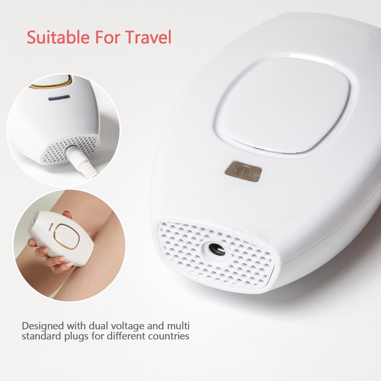 Electric Epilator For Women's Shaver Permanent IPL Hair Removal 600000 Flash Hair Removal Photoepilator Painless Home Use Device.