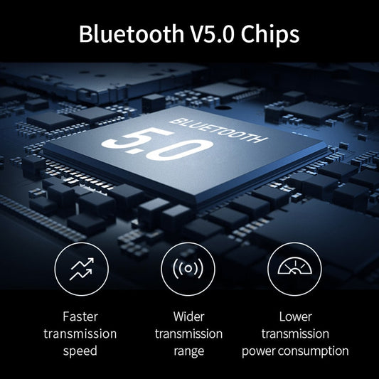Bluetooth 5.0 True Wireless Earbuds with Charging Box Waterproof Earphone Volume Control Mini TWS Headphone Handsfree for Sports.