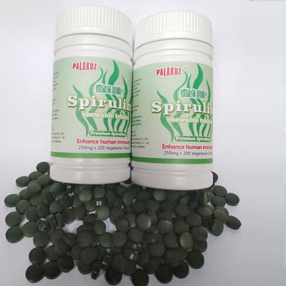 Natural Organic Spirulina Rich in Protein Multi Vitamins Wafers Spirulina Tablet Health Good Immune Anti-Fatigue.