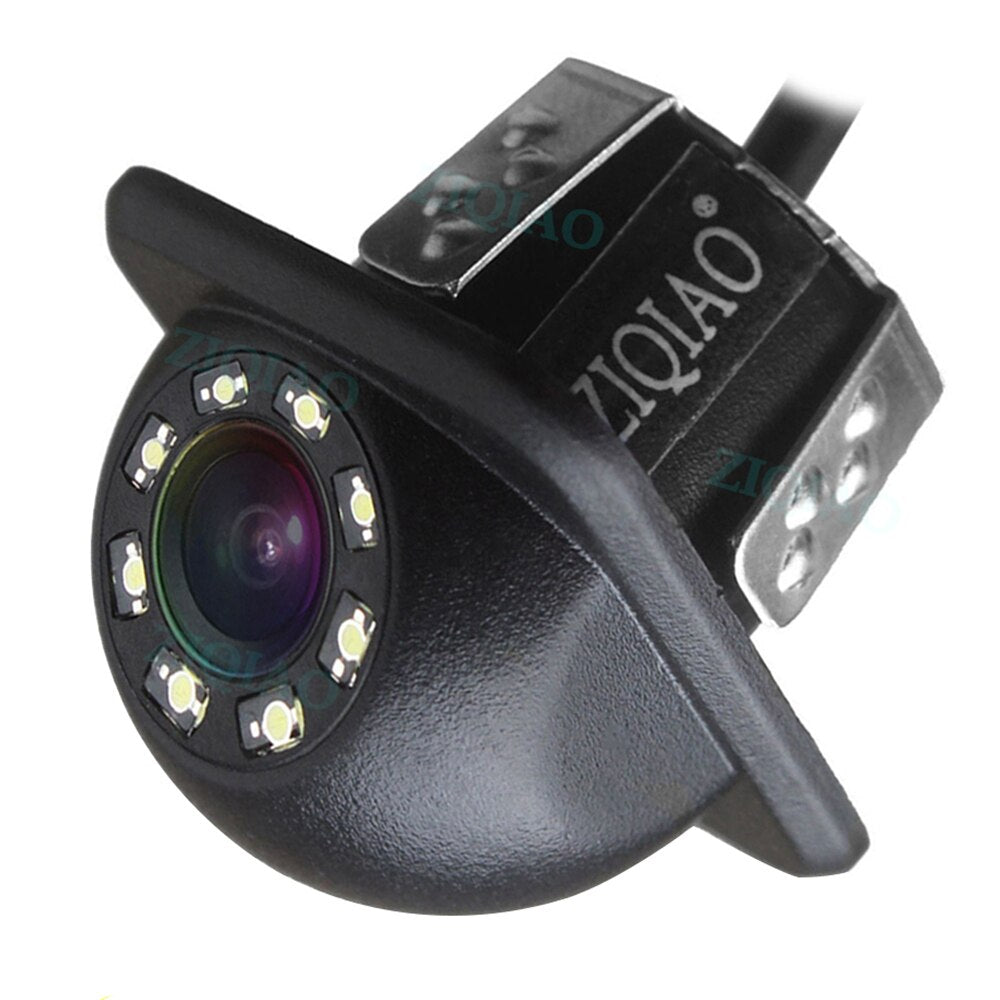 ZIQIAO Car Rear View Camera Universal Waterproof Night Vision HD Reversing Parking Backup Camera.