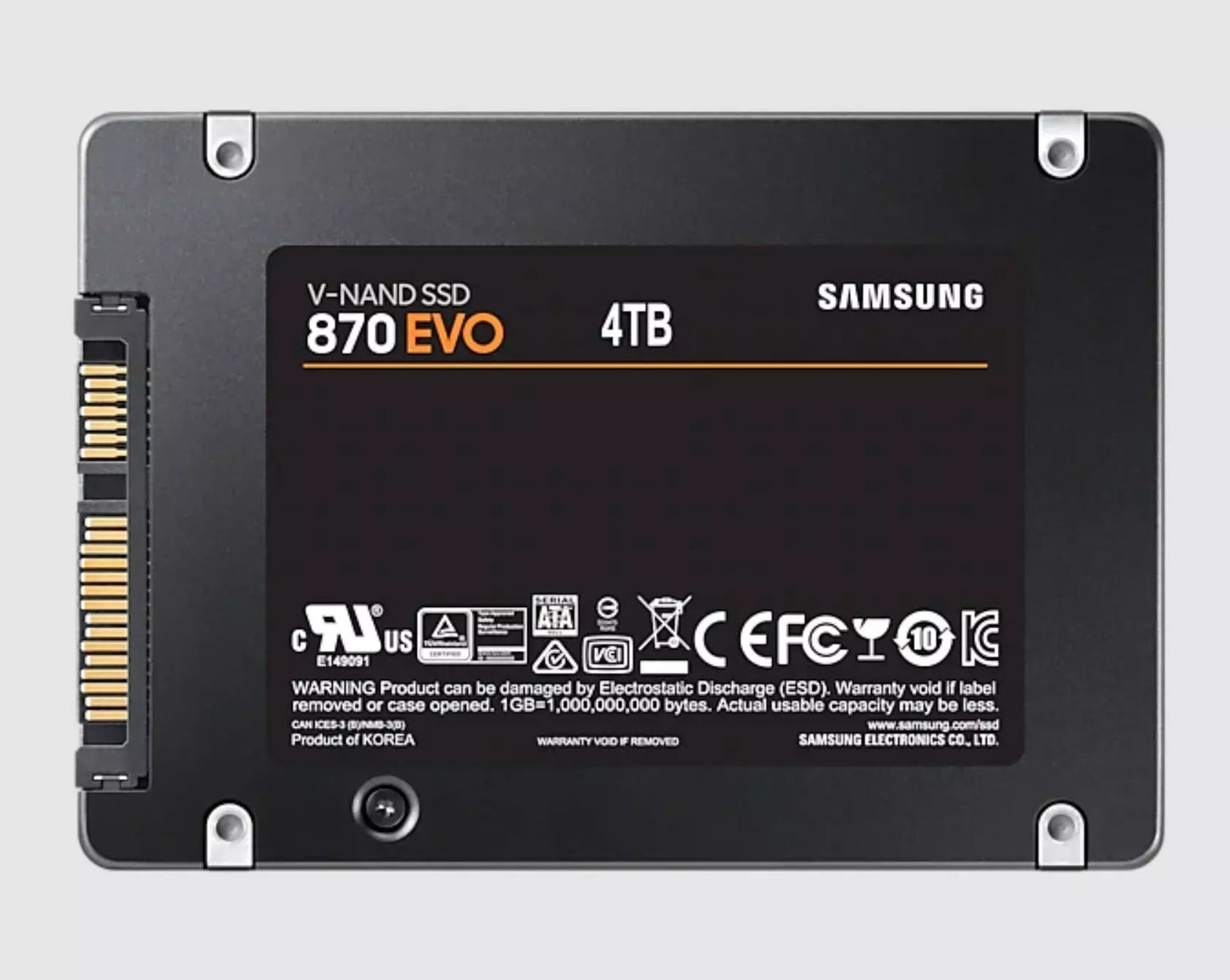 100%Samsung 870 EVO SSD 1TB 500GB 250GB Internal Solid State Disk HDD Hard Drive SATA3 2.5 inch Laptop Desktop PC Disk HD SSD4T