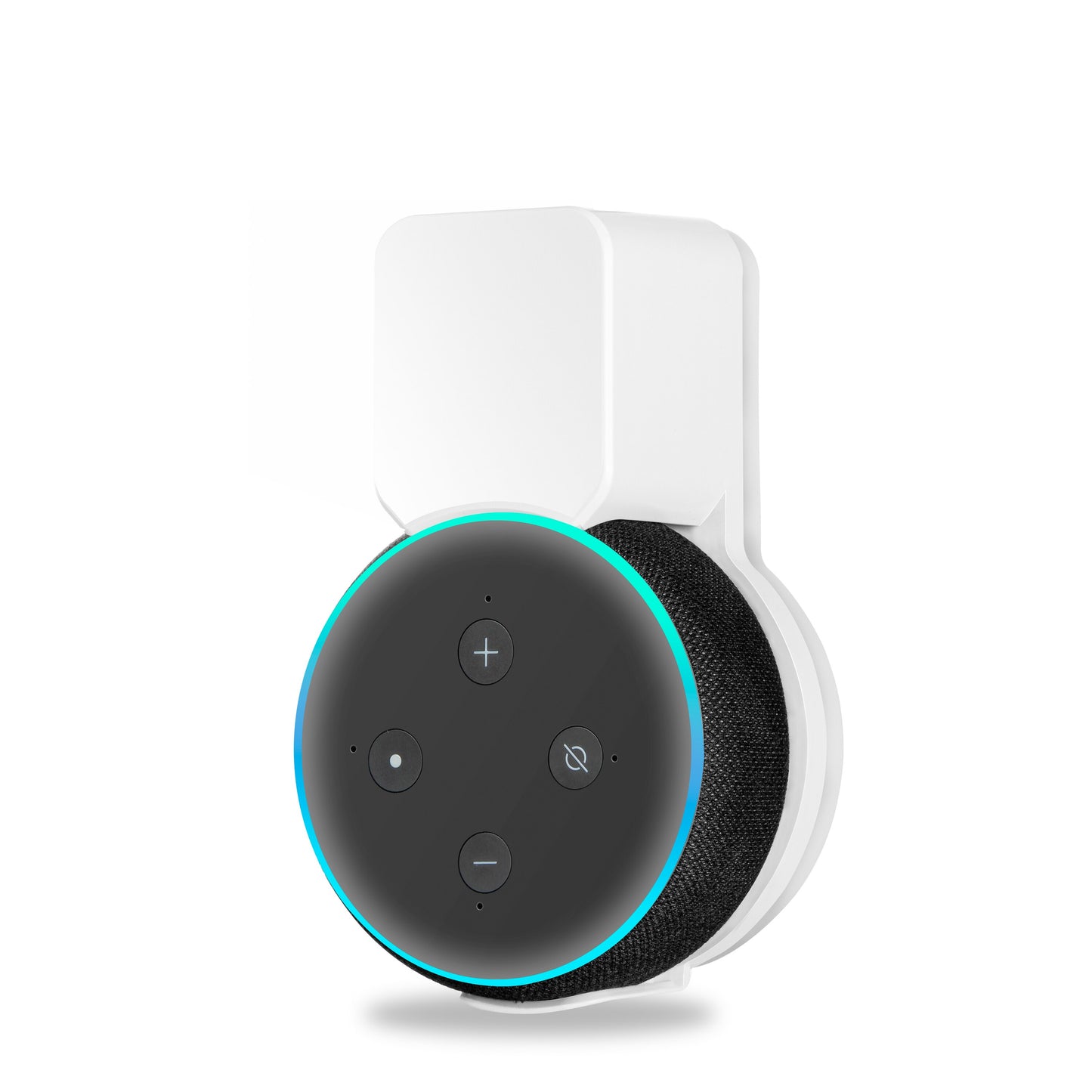 Echo Dot Wall Mount Holder, Speaker Hanger Space-Saving Accessories Built-in Cable Manageme for Echo Dot 3 Speaker US EU Plug.