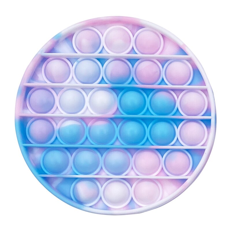 Glow Fluorescence Push Bubble Fidget Toys Adult Stress Relief Toy Antistress Soft Squishy Gift Anti Stress Box simple dimple toy.