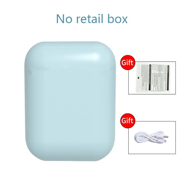 Original i12 tws Stereo Wireless 5.0 Bluetooth Earphone Earbuds Headset With Charging Box For iPhone Android Xiaomi smartphones.