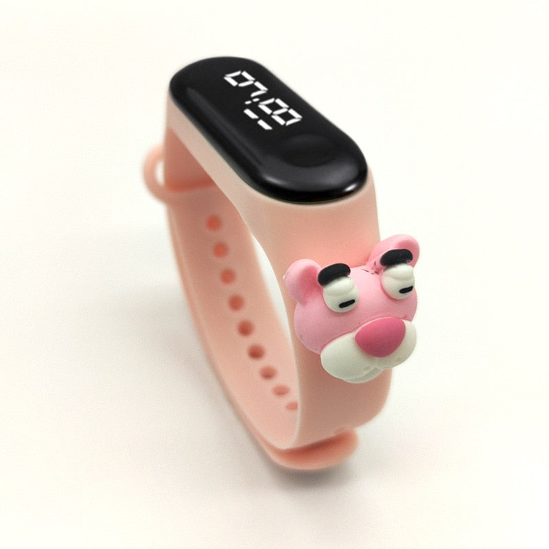 Disney Mickey Minnie LED Touch Watch Pooh Bear Bracelet Watch Student Children Sports Cartoon Electronic Watch Birthday Gifts.