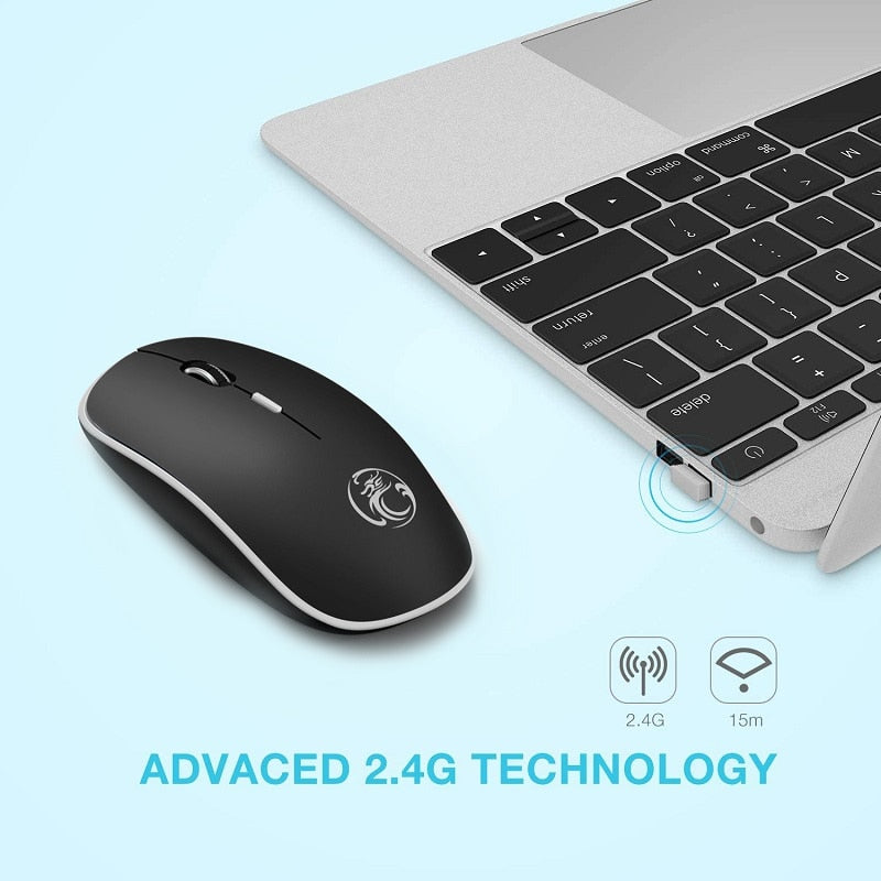 Ergonomic Mouse Wireless Mouse Computer Mouse PC USB Optical 2.4Ghz 1600 DPI Silent Mause Mini Noiseless Mice For PC Laptop Mac.