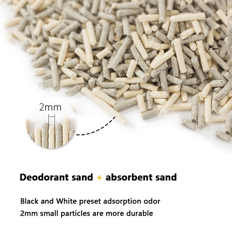 Original tofu cat litter Deodorant dust-free big cat litter Kitten cat litter Bentonite 6L cat litter Pet supplies