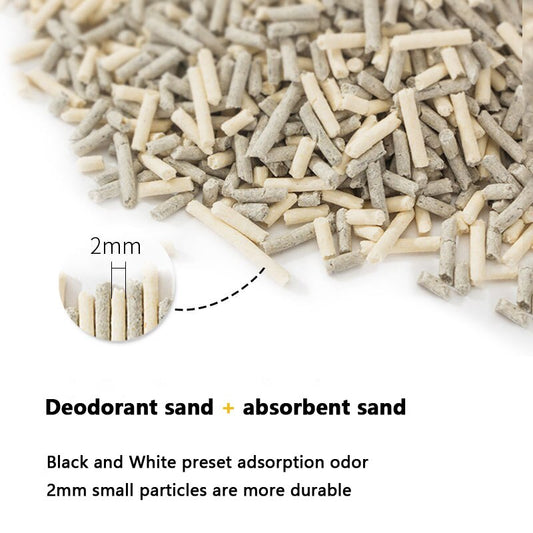 Original tofu cat litter Deodorant dust-free big cat litter Kitten cat litter Bentonite 6L cat litter Pet supplies
