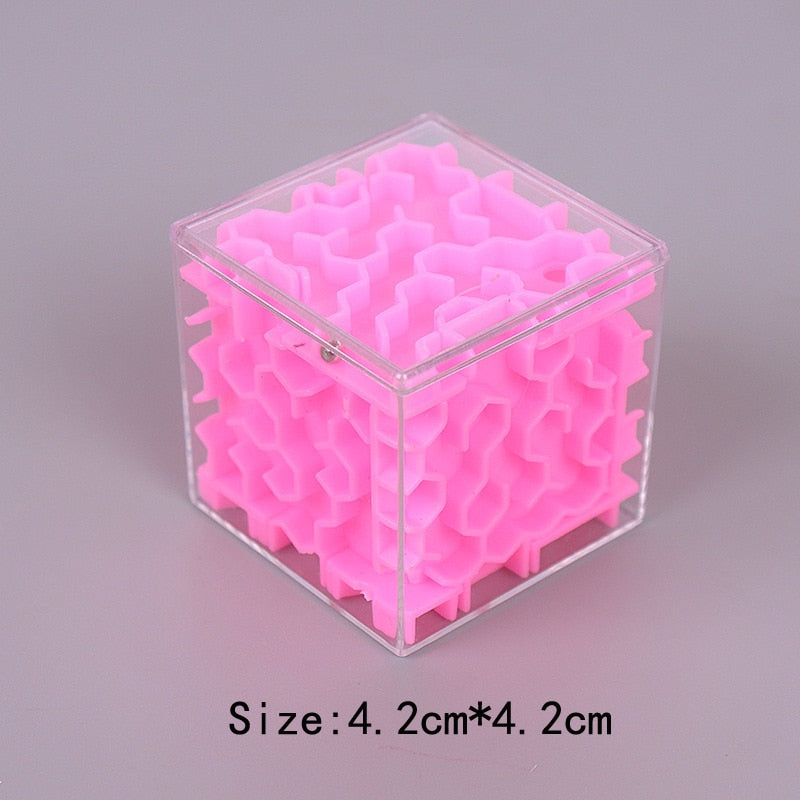 TOBEFU 3D Maze Magic Cube Transparent Six-sided Puzzle Speed Cube Rolling Ball Game Cubos Maze Toys for Children Educational.