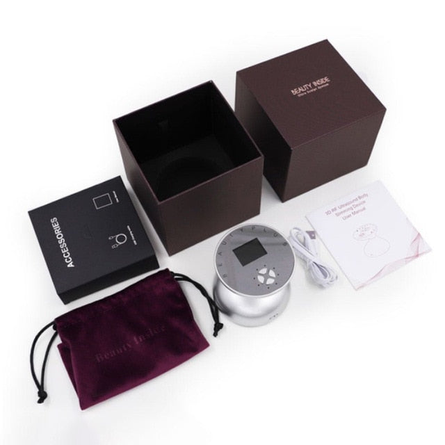 RF Ultrasound Cavitation Fat Burner Weight Loss Body Shaping Slimming Firming Device LED Photon Rejuvenation Face Lift Massager.