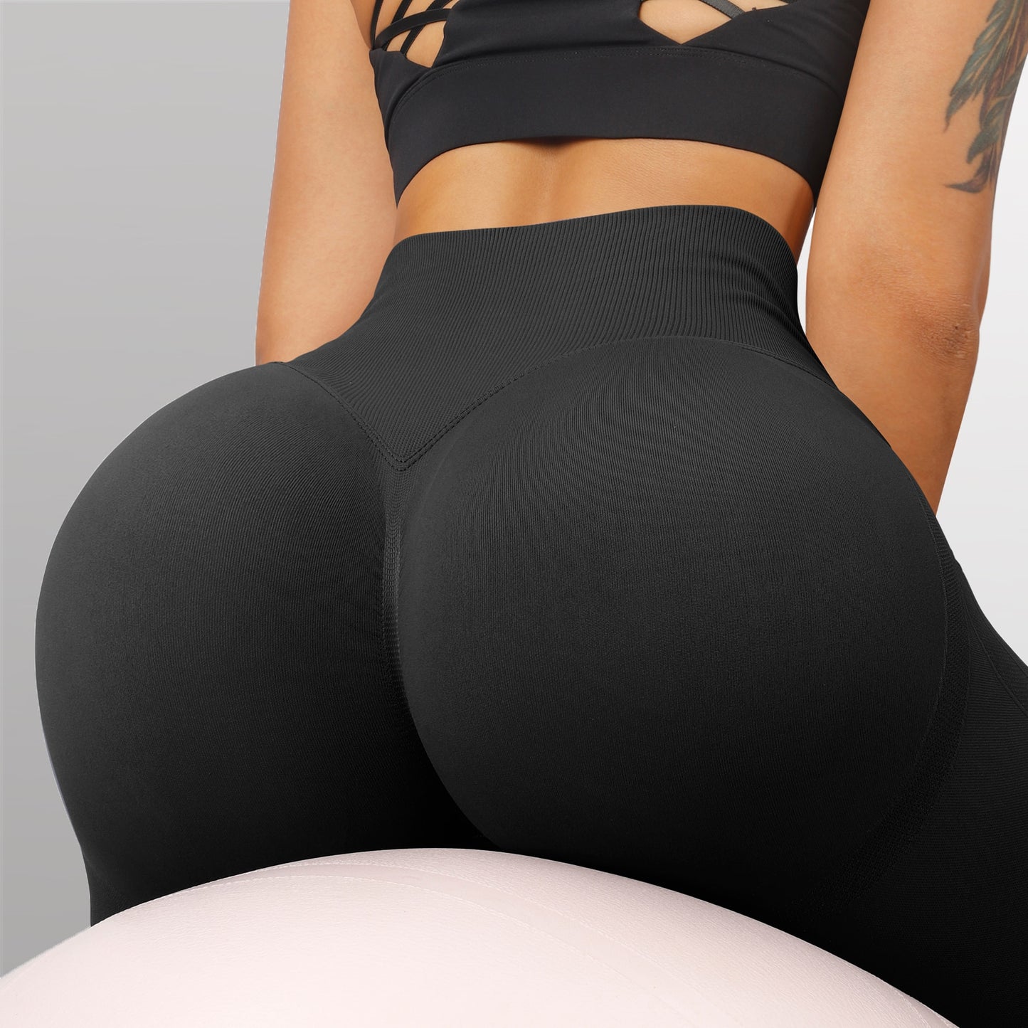 RUUHEE Seamless Leggings Solid Scrunch Butt Lifting Booty High Waisted Sportwear Gym Tights Push Up Women Leggings For Fitness