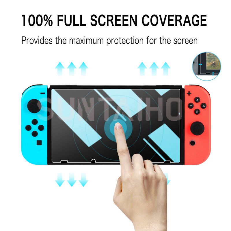 3Pcs Tempered Glass 9H HD Screen Protector Film For Nintendo Switch NS Oled Screen Protector For Nintendo Switch Lite Accessorie.
