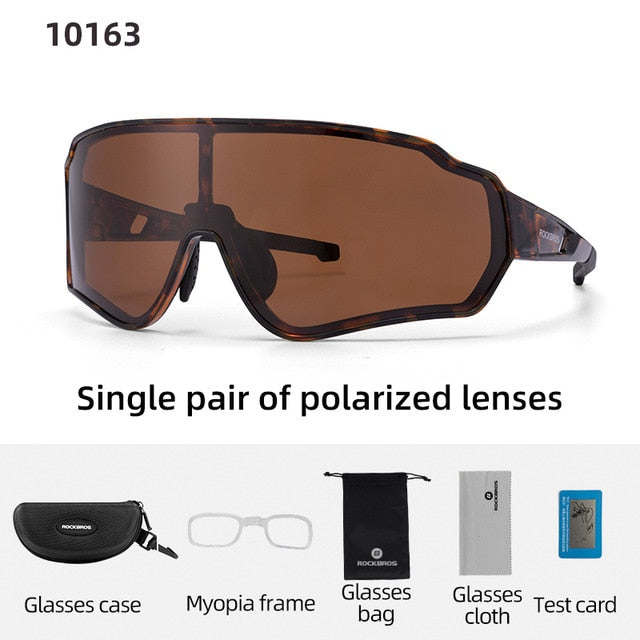ROCKBROS Polarized Cycling Glasses Clear Bike Glasses Eyewear UV400 Outdoor Sport Sunglasses Men Women Cycling Sunglasses.