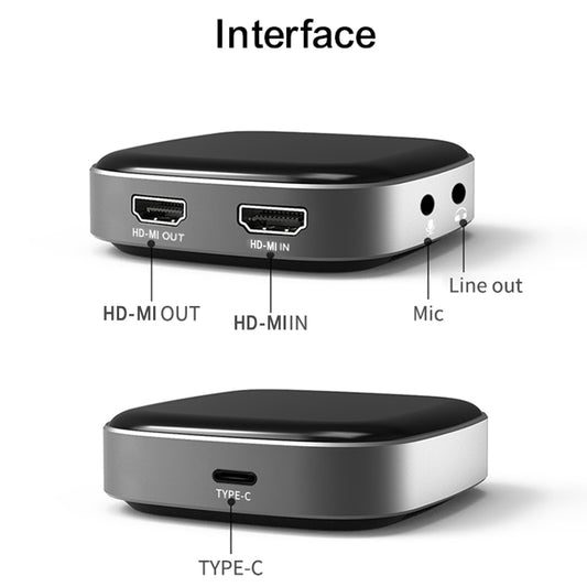 KuWFi 4K60fps Video Capture Device Type C Interface Grabber Game & Video,Streaming for Xbox,PS4, Nintendo Switch,PS5.