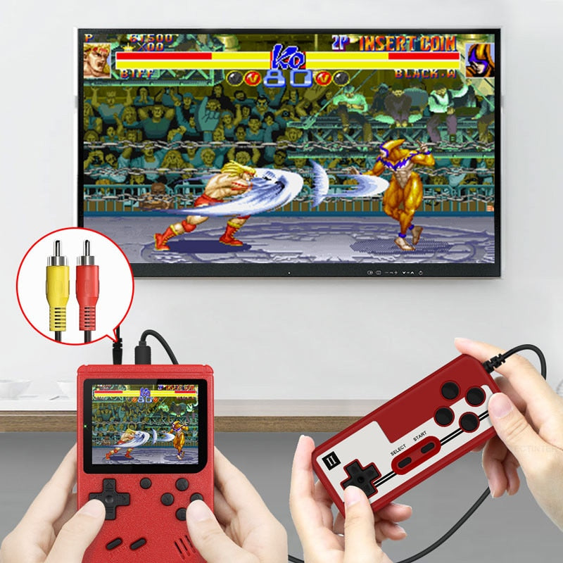 Retro Portable Mini Handheld Video Game Console 8-Bit 3.0 Inch Color LCD Kids Color Game Player Built-in 400 games.