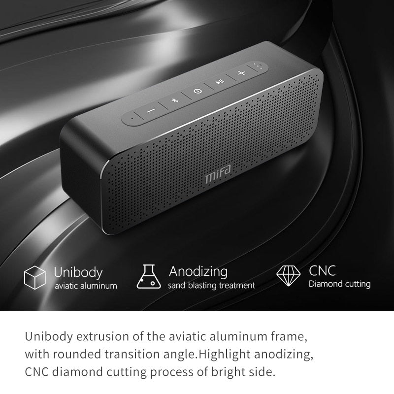 MIFA A20 Bluetooth Speaker Metal Portable Super Bass Wireless speaker Bluetooth4.2 3D Digital Sound Loudspeaker Handfree MIC TWS.
