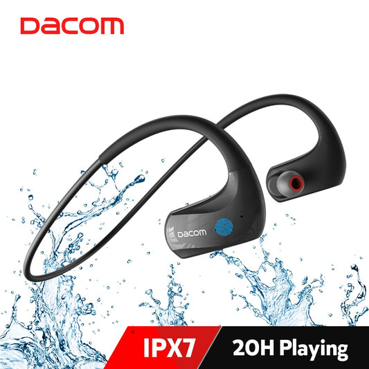 Dacom Athlete Wireless Headphones Sports IPX7 Waterproof Bluetooth Earphones 20H for Running AAC.