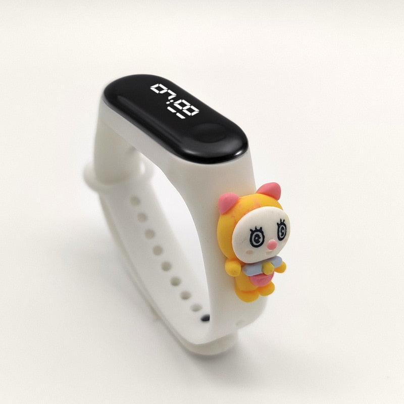 Disney Mickey Minnie LED Touch Watch Pooh Bear Bracelet Watch Student Children Sports Cartoon Electronic Watch Birthday Gifts.