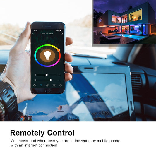 AVATTO GU10 WiFi Smart Bulb, 5W RGB+WW+CW LED Lamp Cup with Dimmable Timer Function Magic Bulb Works for Alexa Google Home Echo.