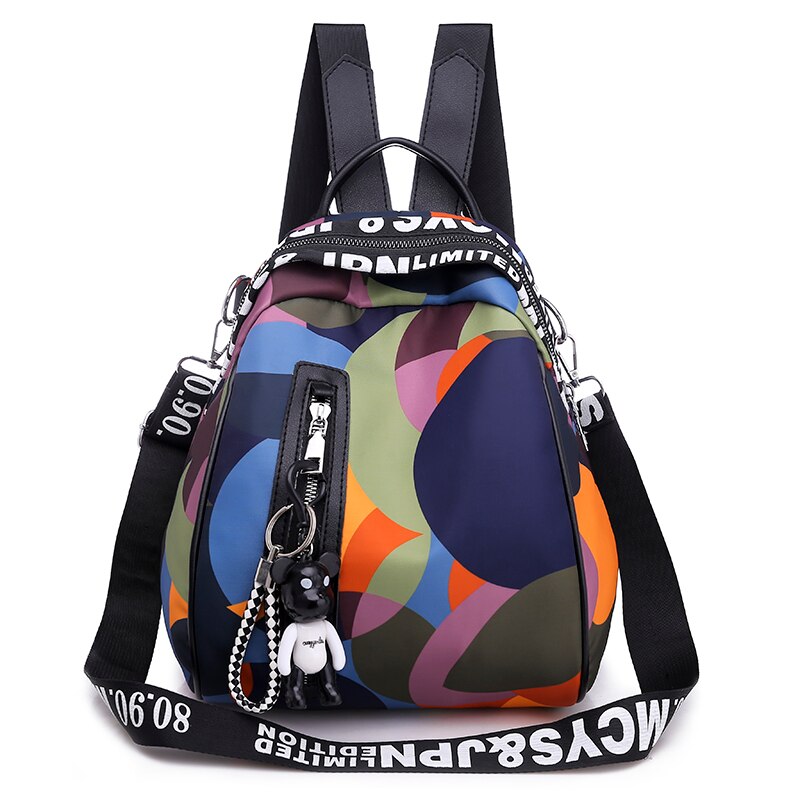Fashion Anti-theft Backpack Women Oxford Shoulder Bag Large Capacity Female Travel Backpack Light School Bag for Teenage Girls