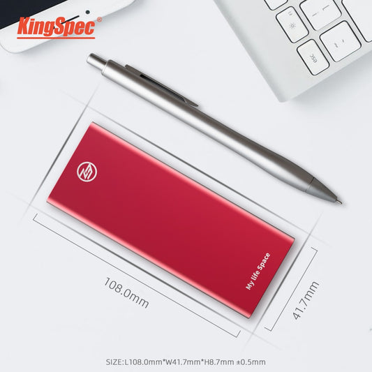 KingSpec 120GB SSD Hard Drive 240GB 500GB Portable SSD External SSD Hard Drive For Laptop Desktop Type-c USB 3.1 ssd portable hd.