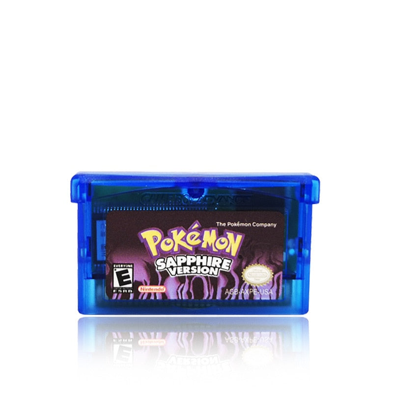 Pokemon NDSL GB GBC GBM GBA SP Game Card Series Ruby Firered Emerald Sapphire Video Game Cartridge Console Card English Language.