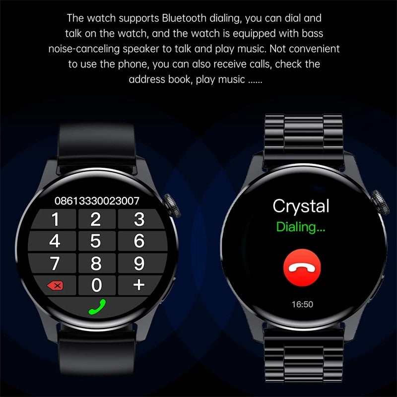 LIGE New Bluetooth Call Smart Watch Men Full Touch Sport Fitness Watches Waterproof Heart Rate Steel Band Smartwatch Android iOS.