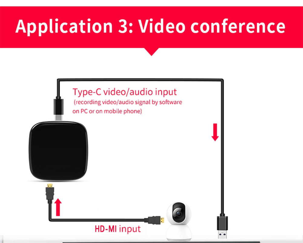 KuWFi 4K60fps Video Capture Device Type C Interface Grabber Game & Video,Streaming for Xbox,PS4, Nintendo Switch,PS5.