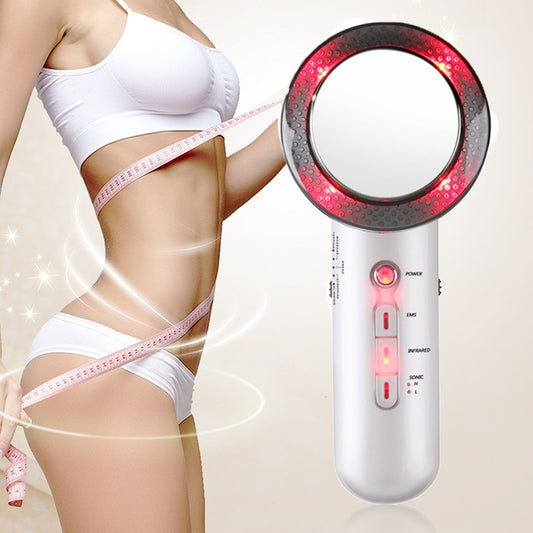 Infrared Ultrasonic EMS Body Slimming Massager Weight Loss Fat Burner Galvanic Therapy Ultrasound Cavitation Beauty Machine.
