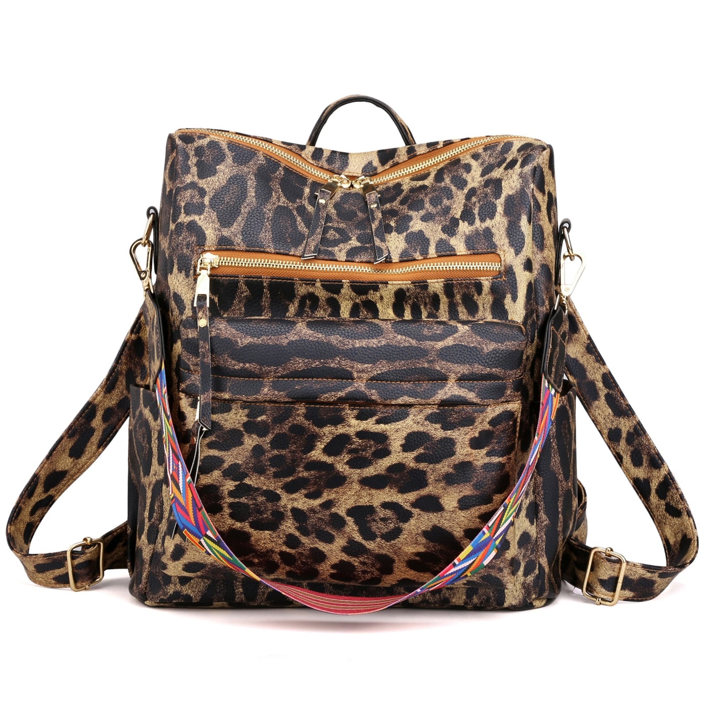 Retro Large capacity Backpack Women PU Leather Rucksack Women's Knapsack Travel Backpacks Shoulder School Bags Mochila Back Pack