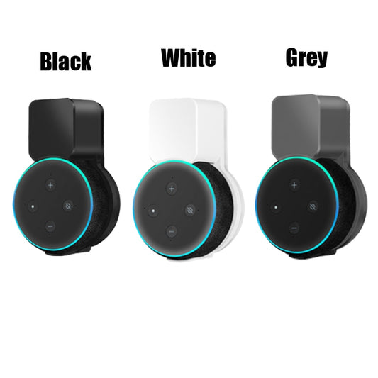 Echo Dot Wall Mount Holder, Speaker Hanger Space-Saving Accessories Built-in Cable Manageme for Echo Dot 3 Speaker US EU Plug.