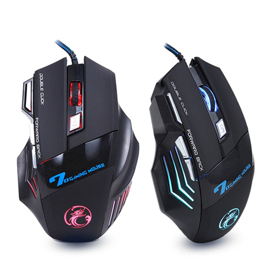 Ergonomic Wired Gaming Mouse LED 5500 DPI USB Computer Mouse Gamer RGB Mice X7 Silent Mause With Backlight Cable For PC Laptop.