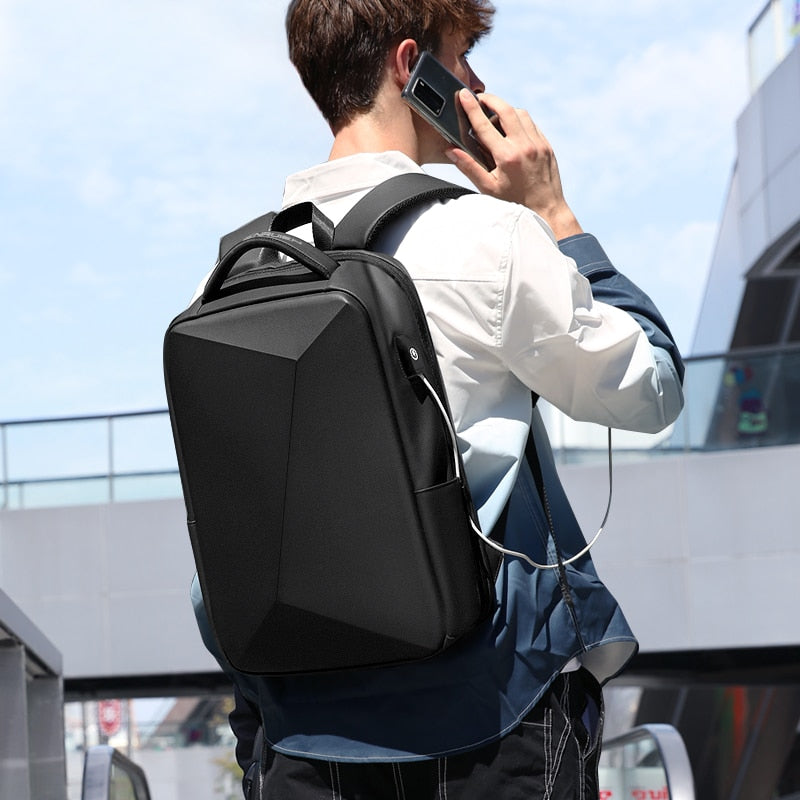 Fenruien Brand Laptop Backpack Anti-theft Waterproof School Backpacks USB Charging Men Business Travel Bag Backpack New Design.