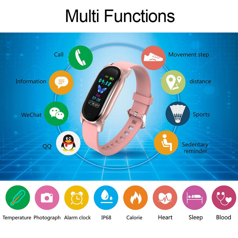 Smart Bracelet YD8 Temperature Measurement Thermometer Band Men Women Heart Rate Sleep Fitness Tracker Clock Sport Smartwatch