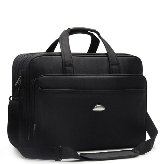 Large Capacity Business Men 17 Inches Briefcases Black Bags Men's Waterproof Computer Laptop Briefcase Male Travel Shoulder Bag