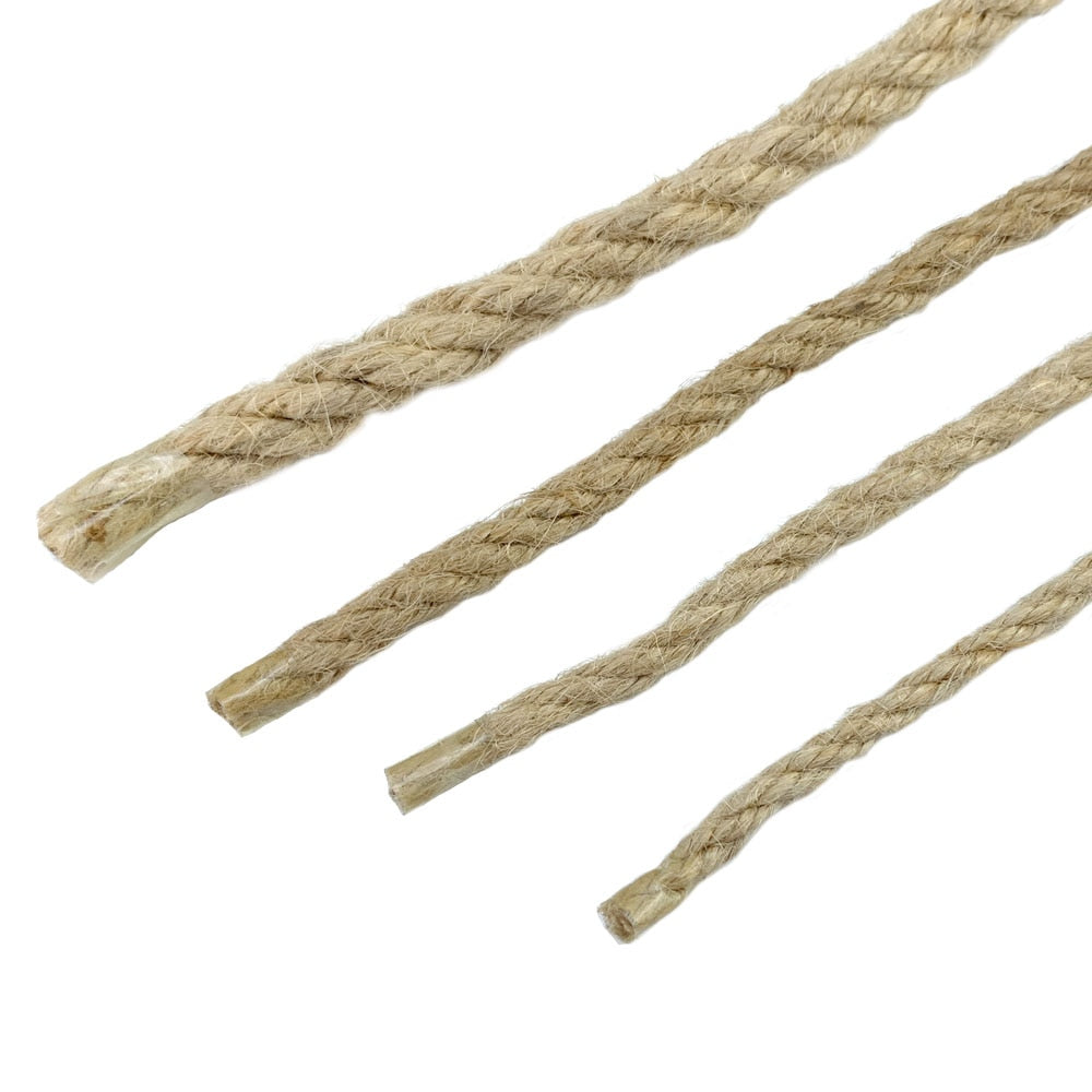 Natural Hemp Rope Cat Tree House DIY Cat Scratcher Rope Climbing Frame Replacement Binding Twine Rope For Cat Sharpen Claw