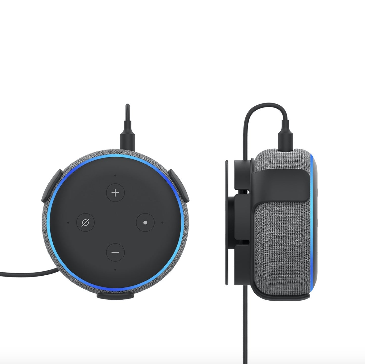 Alexa Speaker Wall Mount Holder for Amazon Echo Dot 3rd Generation Smart Home Speakers Built-in Cable Management.