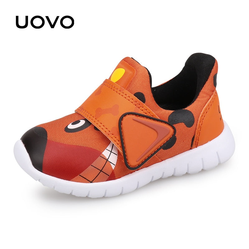 UOVO Baby Toddler Casual Shoes Boys Girls Spring Breathable Little Kids Footwear Hook-And-Loop Size #22-30